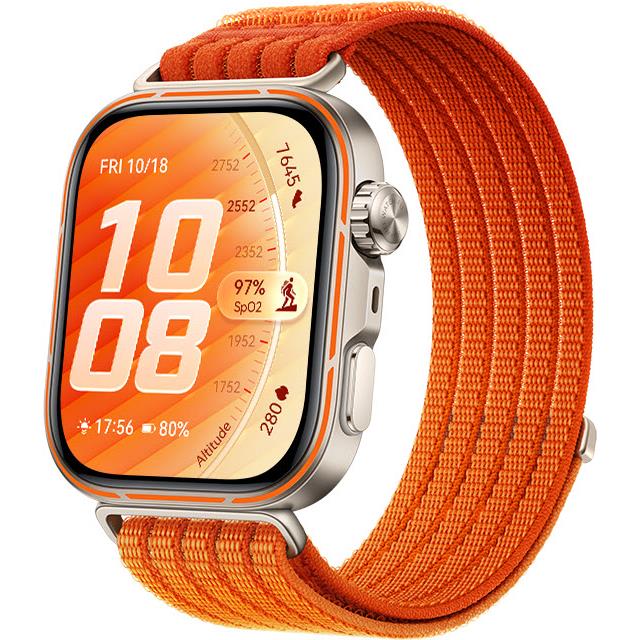 HUAWEI WATCH FIT 5 Pro (Gradient Orange Nylon Strap) - Image 2