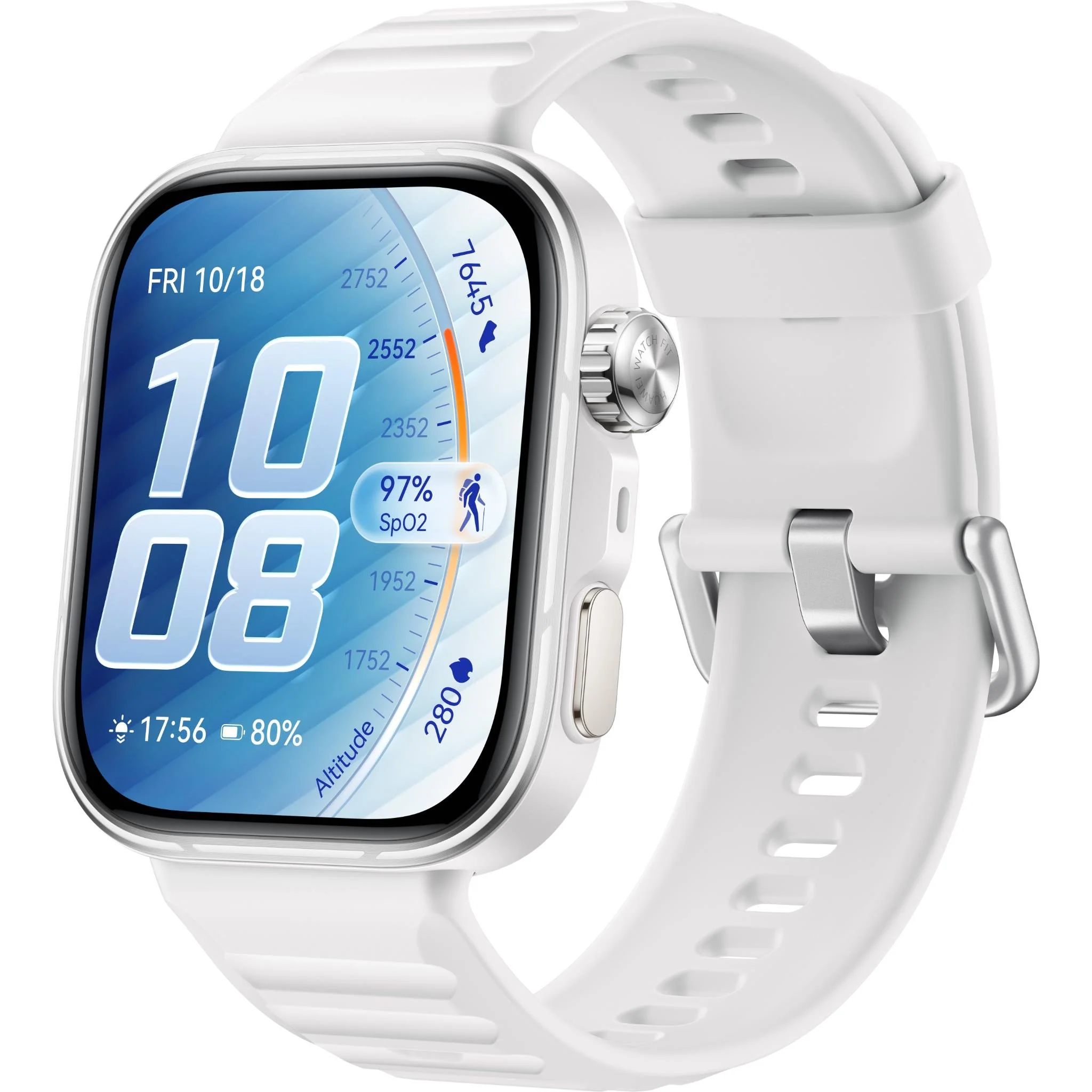 HUAWEI WATCH FIT 5 Pro (White Fluoroelastomer Strap) - Image 2