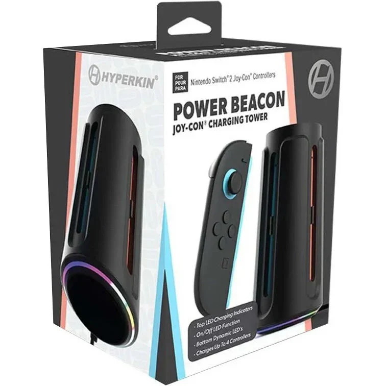 Hyperkin Power Beacon Joy-Con Charging Tower for Nintendo Switch 2 Hub Dock Charger - Image 7