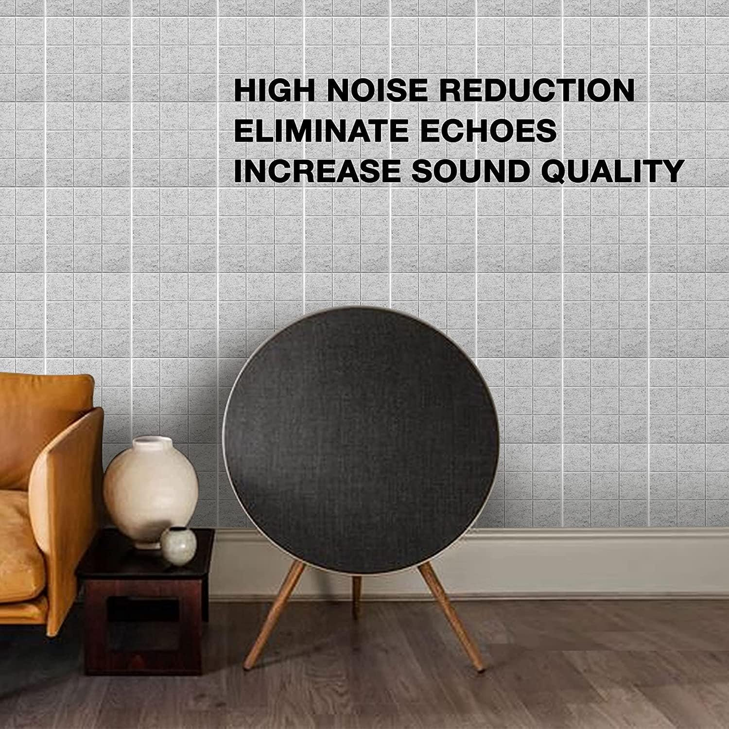 iDEER LIFE Acoustic Foam Wall Panels 12pcs (White) - Image 7