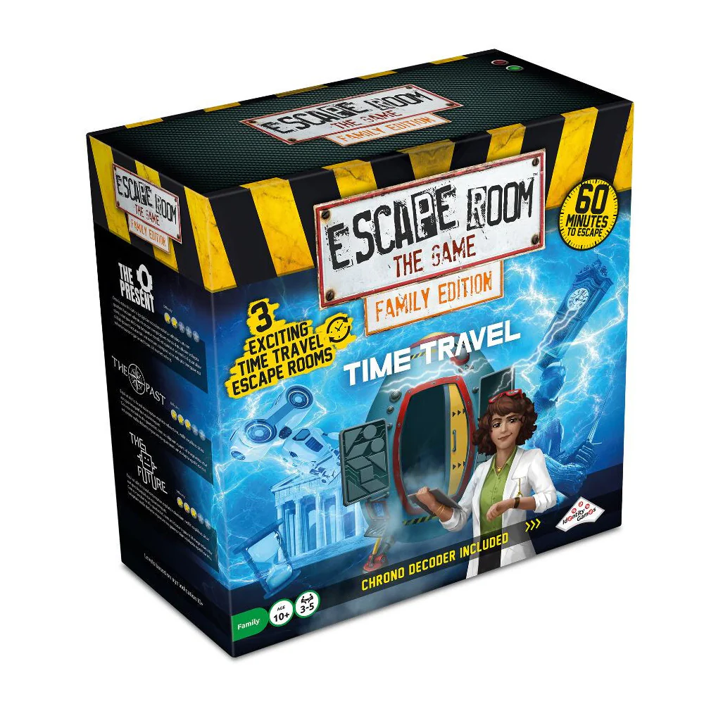 Identity Games Escape Room Family Time Travel Kids/Family Fun Board Game 10y+