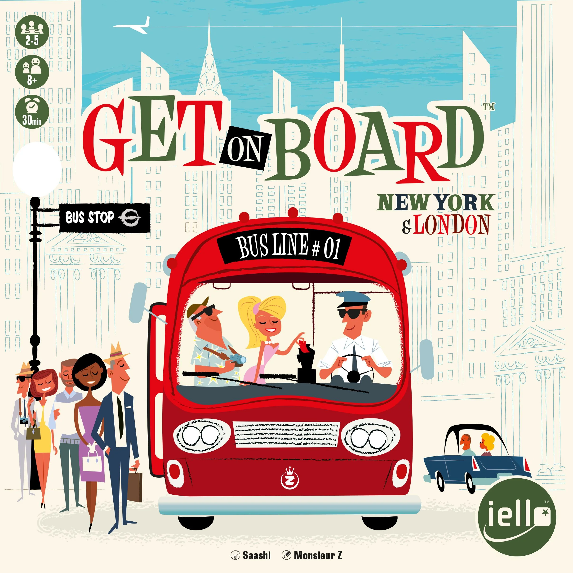 Iello Get on Board New York & London Game