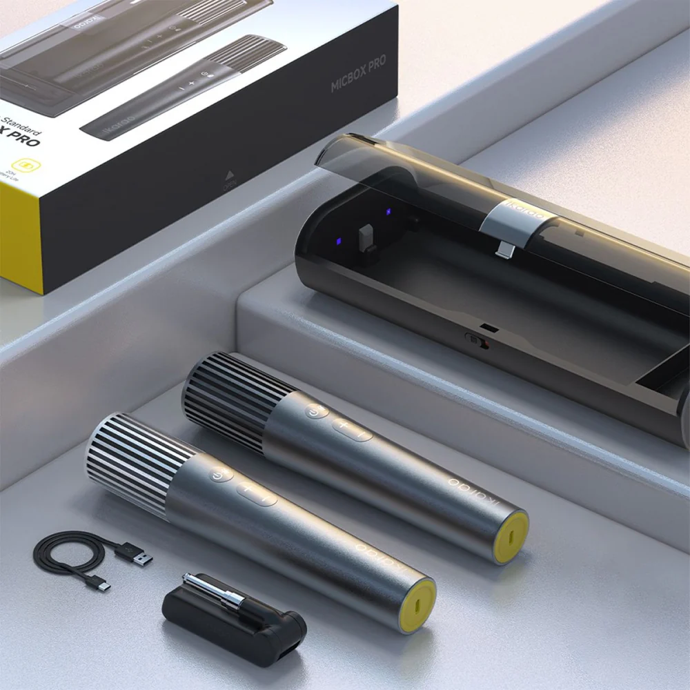 Ikarao MicBox Wireless Microphones Kit With UV Self-Cleaning Case - Image 4