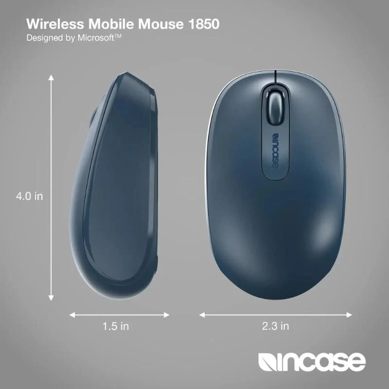 Incase Designed by Microsoft Wireless Mobile Mouse 1850 Wool Blue - Image 6
