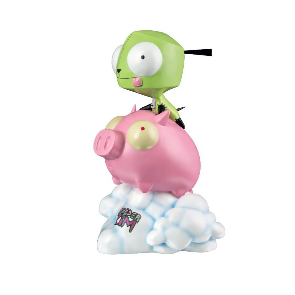 Invader Zim GIR on Pig Statue Action Figure Display Toy 10in - Image 2