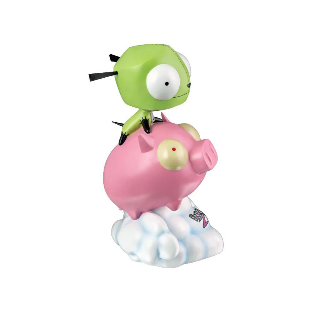 Invader Zim GIR on Pig Statue Action Figure Display Toy 10in - Image 4