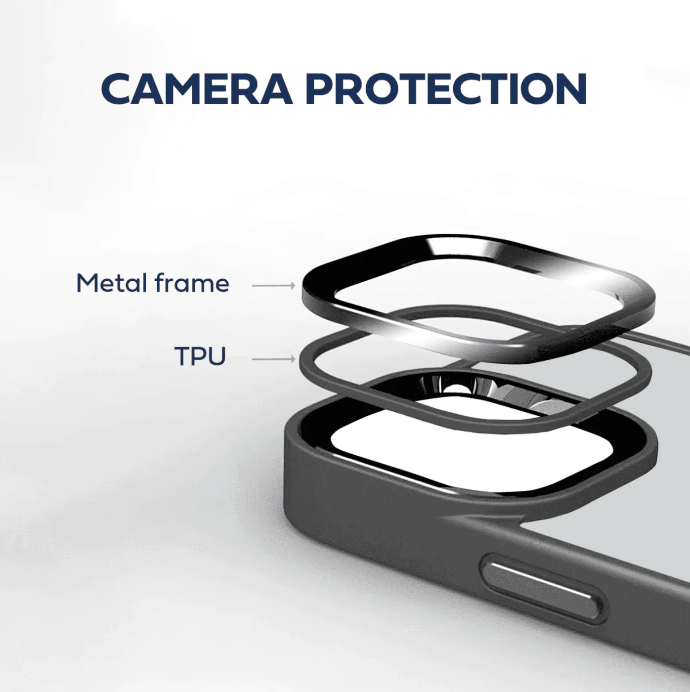 iShield Figura Series Clear Case with MagSafe iPhone 14 Plus Blue - Image 3