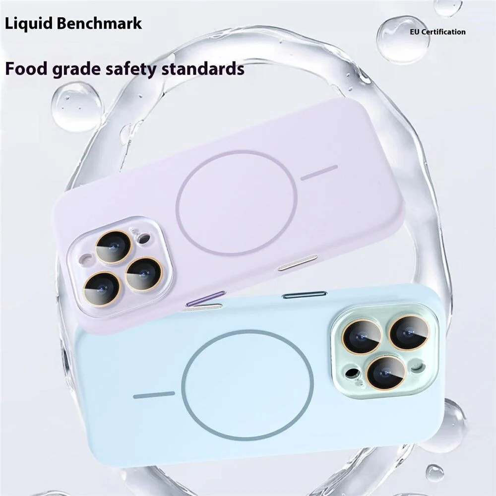 iShield Ultra MagSafe Liquid Silicon Snap Case iPhone 16 Pro Max White - Image 2