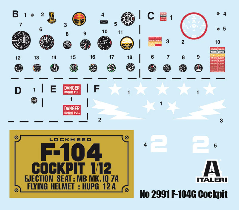 Italeri 1/12 F-104G Cockpit - Image 3