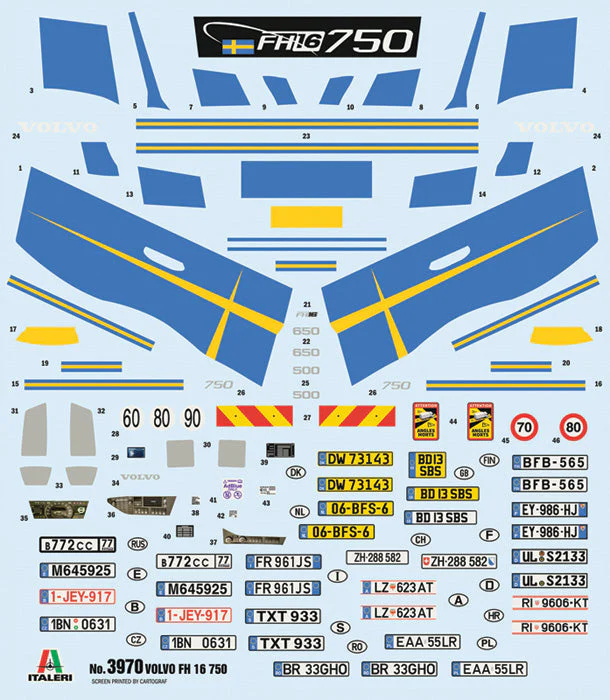 Italeri 1/24 Volvo Fh16 Medium Roof - Image 3