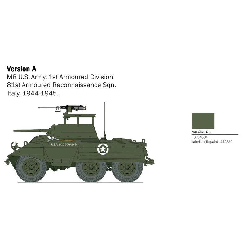 Italeri 1/56 M8/M20 Greyhound - Image 4