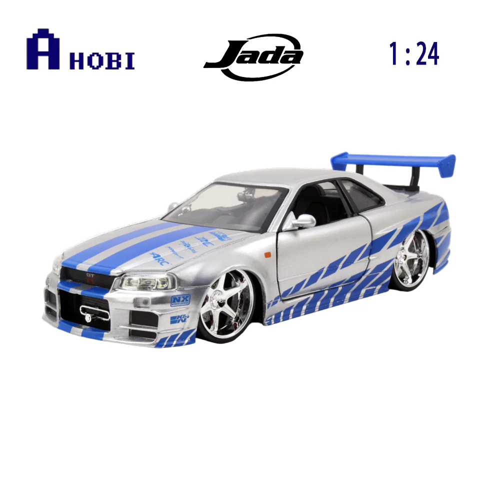 Jada 1:24 Fast & Furious Brians '02 Nissan Skyline GT-R Diecast Model Car - Image 9