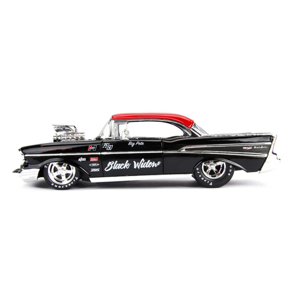 Jada 1:24 Scale Big Time Muscle 1957 Chevrolet Bel Air Diecast Vehicle Model - Image 3