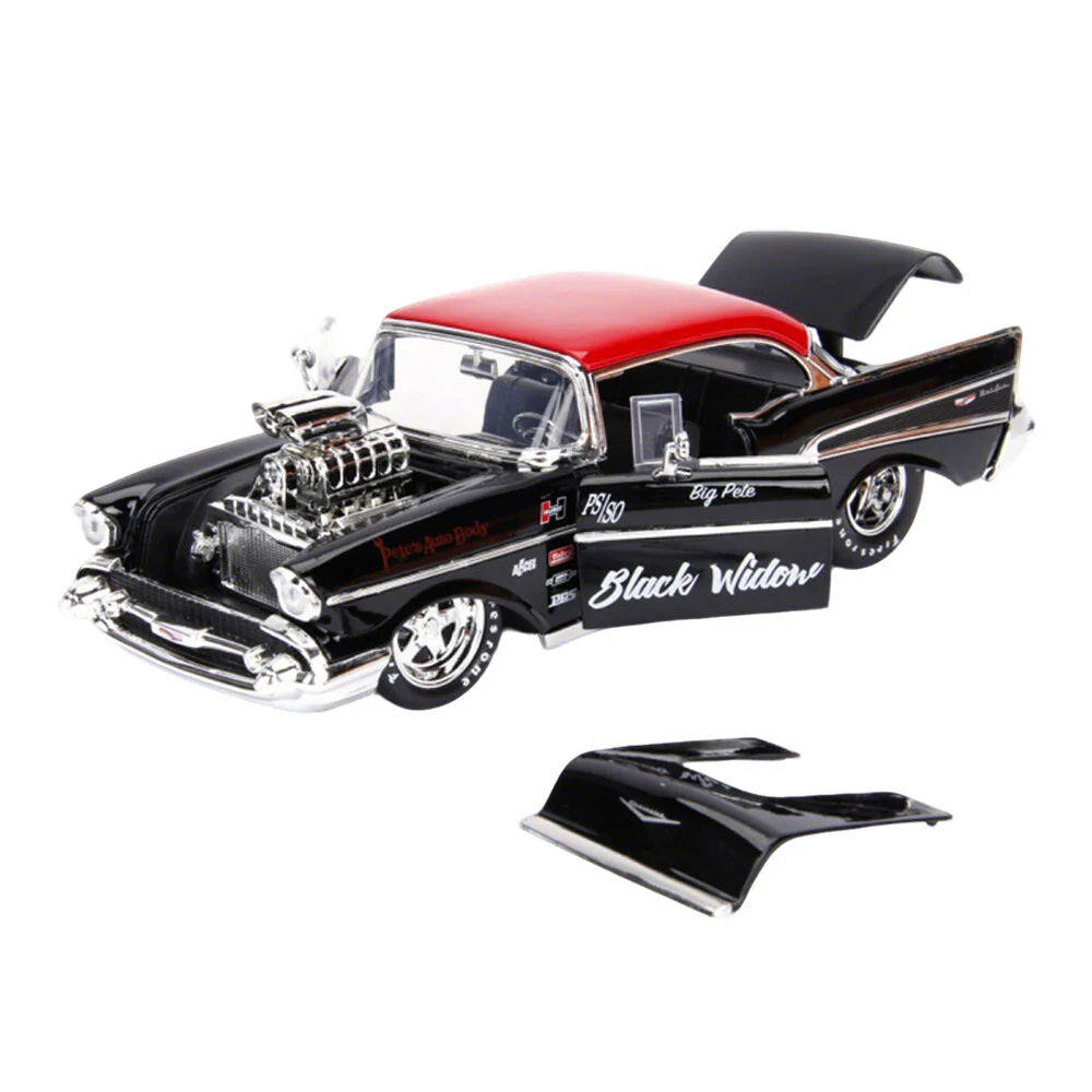 Jada 1:24 Scale Big Time Muscle 1957 Chevrolet Bel Air Diecast Vehicle Model - Image 4