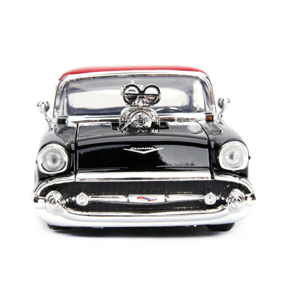 Jada 1:24 Scale Big Time Muscle 1957 Chevrolet Bel Air Diecast Vehicle Model - Image 6
