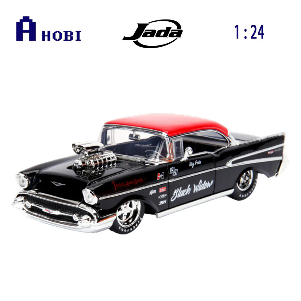 Jada 1:24 Scale Big Time Muscle 1957 Chevrolet Bel Air Diecast Vehicle Model - Image 7