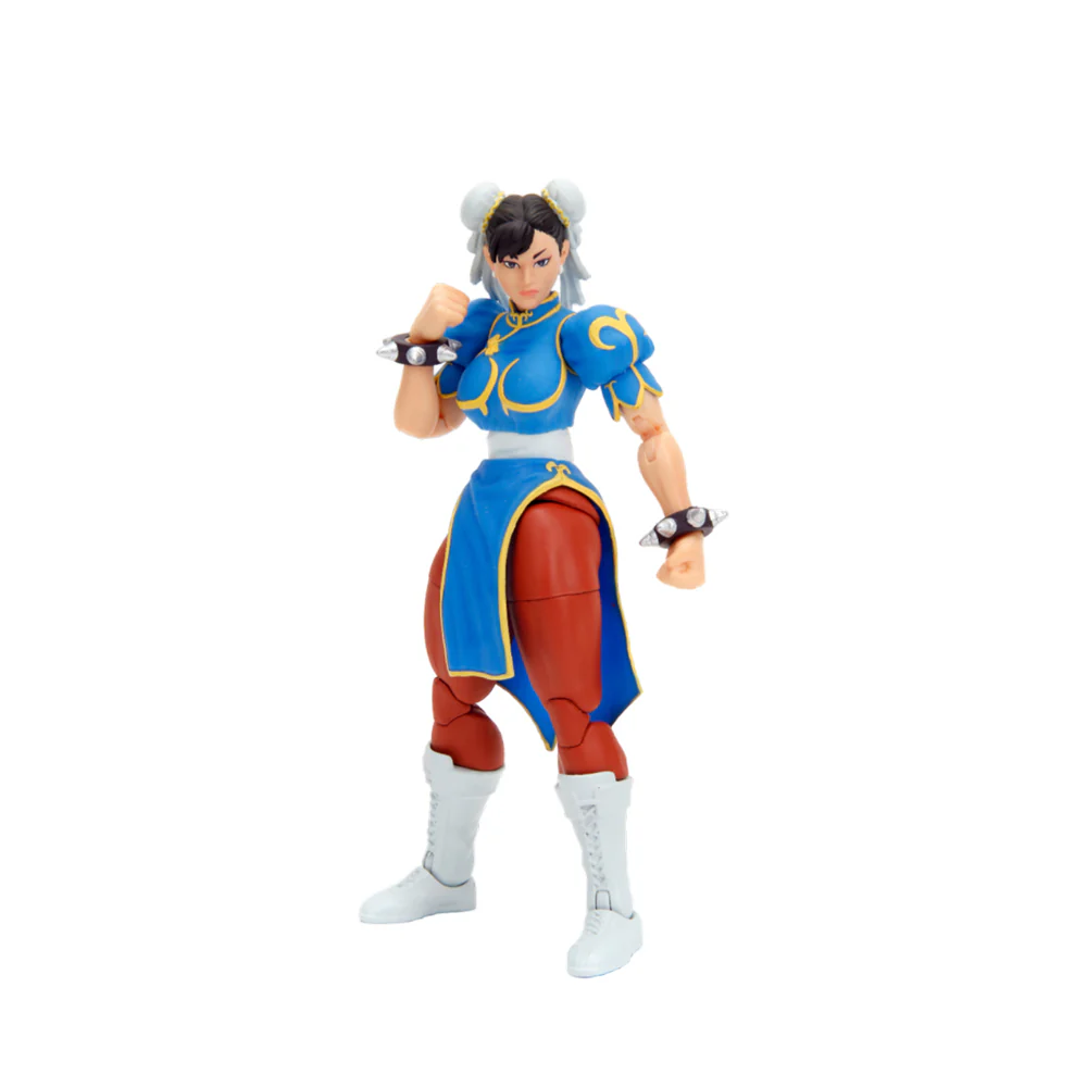 Jada Street Fighter Chun-Li 6" Action Figure With Alternate Head & Hands