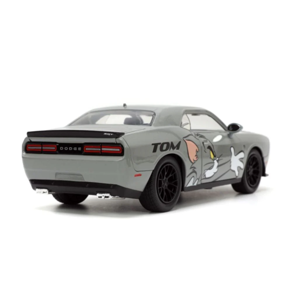 Jada Tom & Jerry 2015 Dodge Challenger Hellcat with Jerry Figure Kids/Adult Car Toy - Image 7