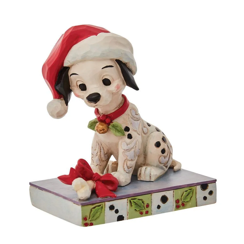 Jim Shore Disney Traditions - 101 Dalmatians Christmas - Lucky - Image 3