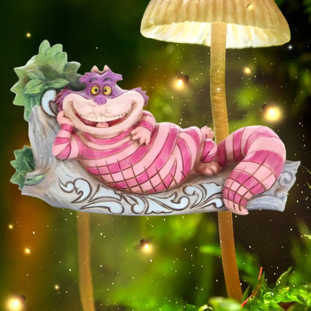 Jim Shore Disney Traditions - Alice In Wonderland Cheshire Cat - The Cat's Meow Personality Pose - Image 3