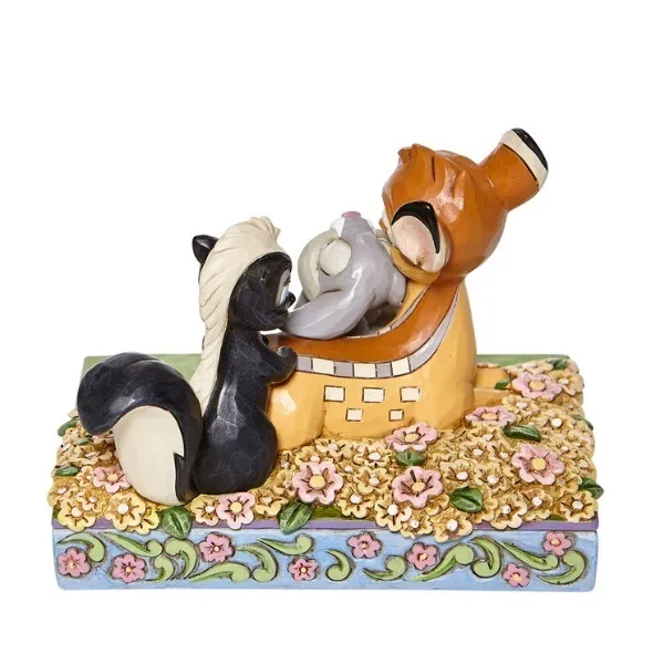 Jim Shore Disney Traditions - Bambi and Friends in Flowers - Childhood Friends - Image 4