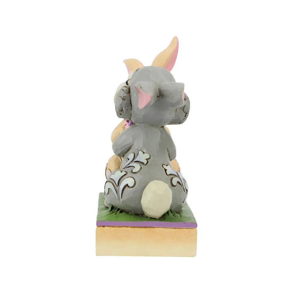 Jim Shore Disney Traditions - Bambi Thumper and Blossom - Bunny Bouquet - Image 4
