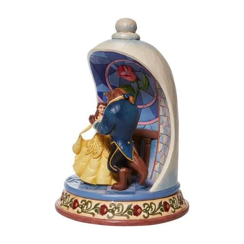 Jim Shore Disney Traditions - Beauty and the Beast Rose Dome - Enchanted Love - Image 2