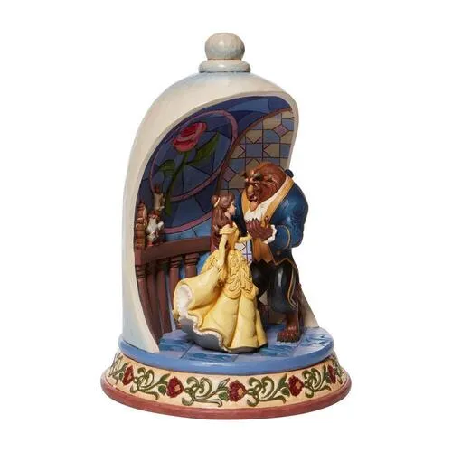Jim Shore Disney Traditions - Beauty and the Beast Rose Dome - Enchanted Love - Image 3