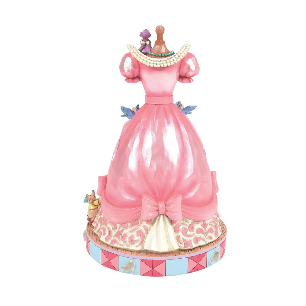 Jim Shore Disney Traditions - Cinderella's Pink Dress Musical Figurine - Image 2