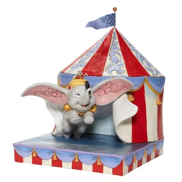 Jim Shore Disney Traditions - Dumbo Flying out of Tent Scene - Over the Big Top - Image 2