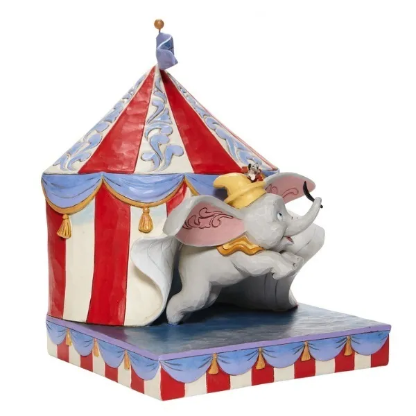 Jim Shore Disney Traditions - Dumbo Flying out of Tent Scene - Over the Big Top - Image 3