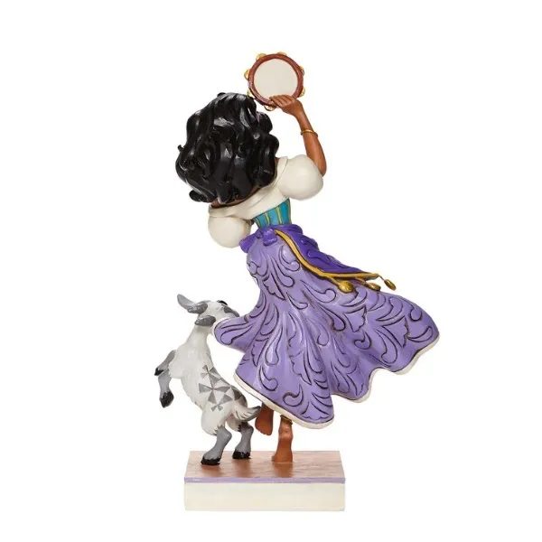 Jim Shore Disney Traditions - Hunch Back of Notre Dame Esmeralda and Djali - Twirling Tambourine-Player - Image 3