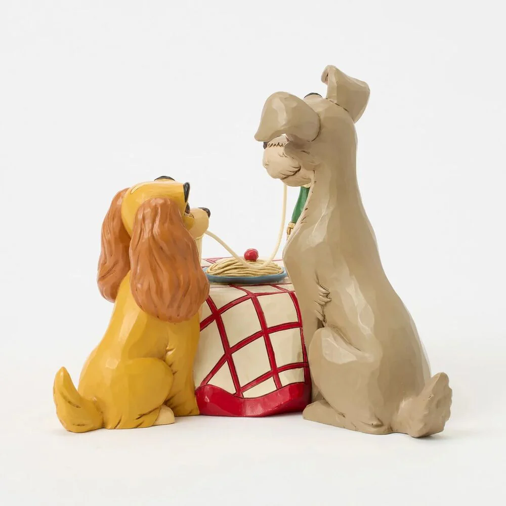 Jim Shore Disney Traditions - Lady and The Tramp - Spaghetti Scene - Image 4