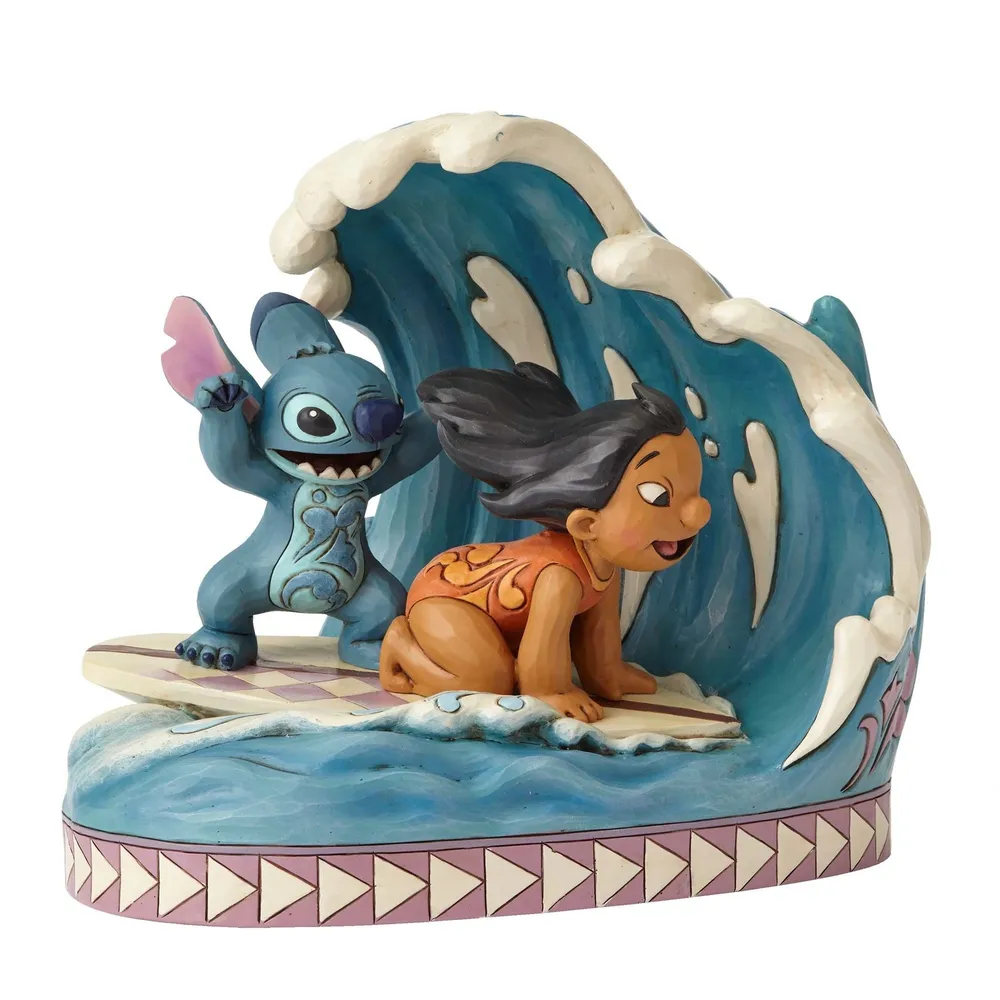 Jim Shore Disney Traditions - Lilo and Stitch 15th Anniversary - Catch The Wave - Image 2