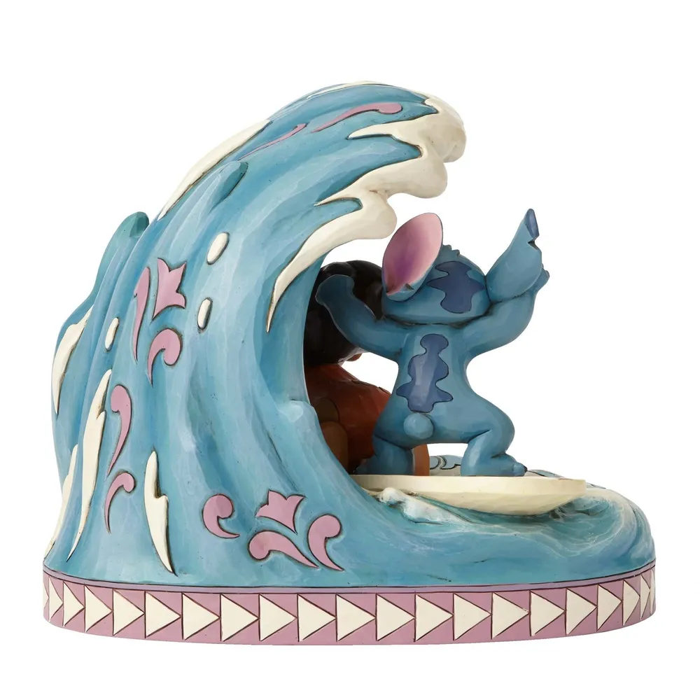 Jim Shore Disney Traditions - Lilo and Stitch 15th Anniversary - Catch The Wave - Image 3