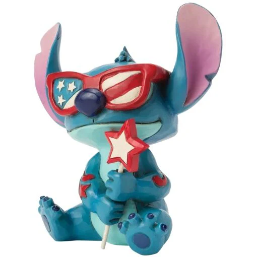 Jim Shore Disney Traditions - Lilo and Stitch - Stitch Patriotic Mini Figurine - Image 5