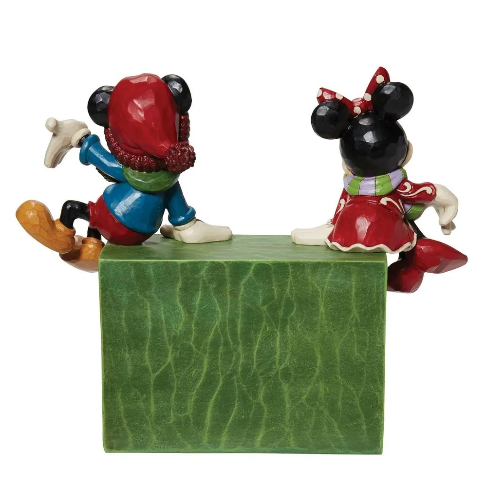 Jim Shore Disney Traditions - Mickey and Minnie Christmas Countdown Figurine - Image 2