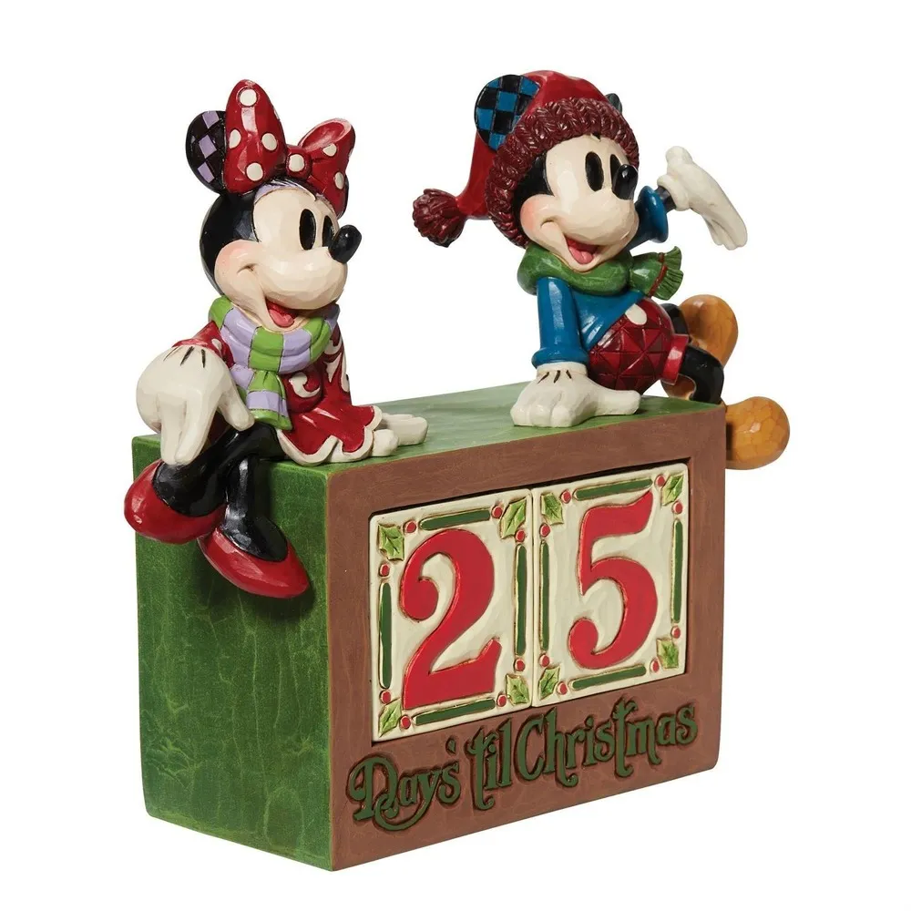 Jim Shore Disney Traditions - Mickey and Minnie Christmas Countdown Figurine - Image 4