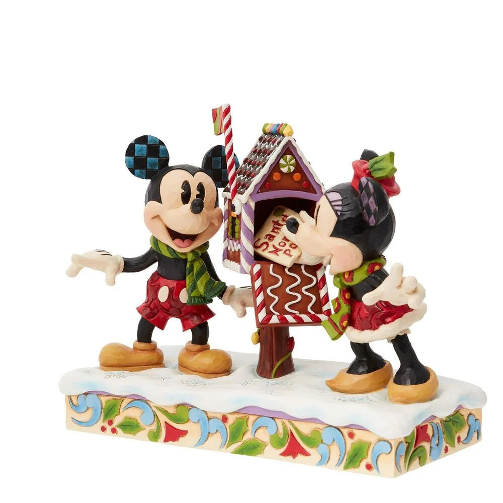 Jim Shore Disney Traditions - Mickey and Minnie Letters To Santa - Image 2