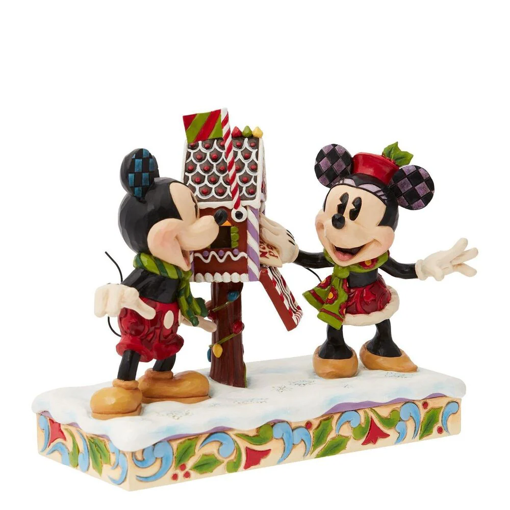 Jim Shore Disney Traditions - Mickey and Minnie Letters To Santa - Image 4