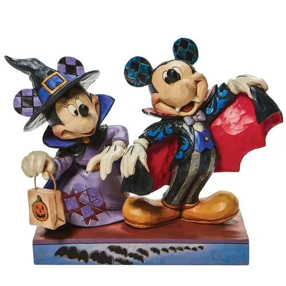 Jim Shore Disney Traditions - Mickey and Minnie Mouse - Terrifying Trick-or-Treaters
