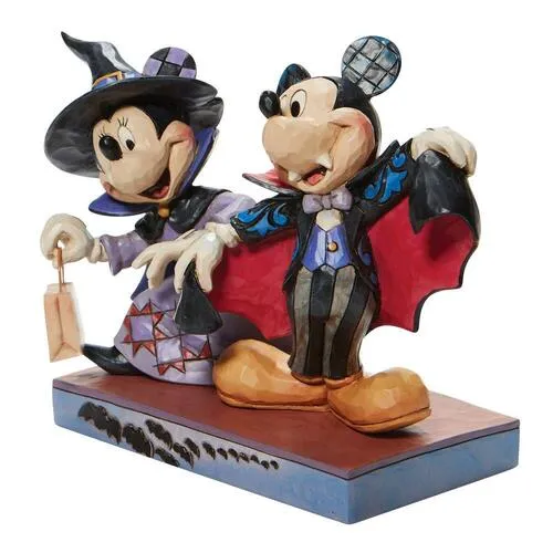 Jim Shore Disney Traditions - Mickey and Minnie Mouse - Terrifying Trick-or-Treaters - Image 2