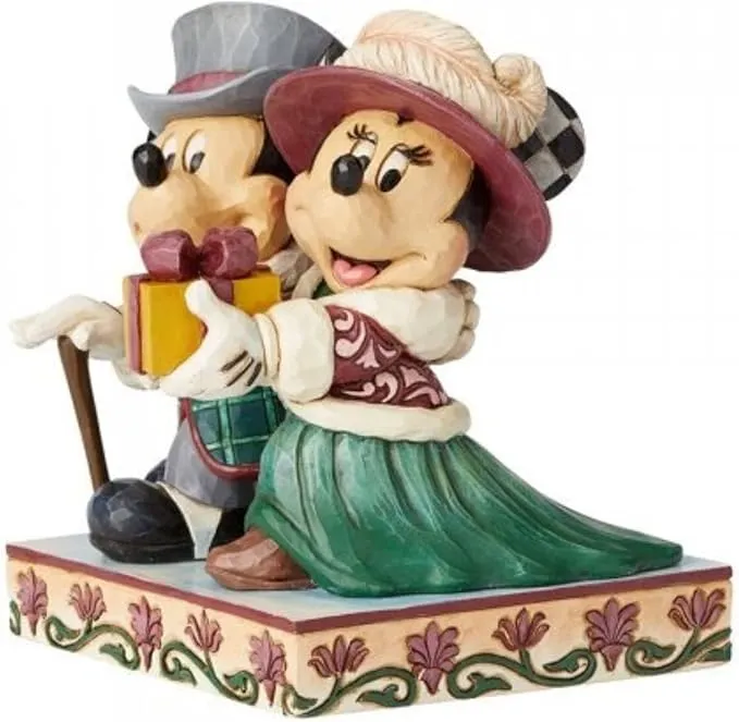 Jim Shore Disney Traditions - Mickey and Minnie Victorian Elegant Excursion Figurine - Image 2