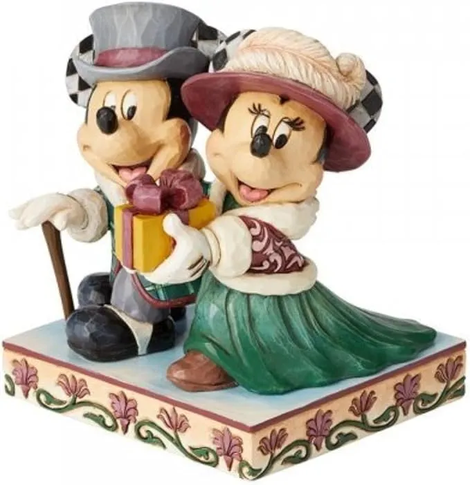 Jim Shore Disney Traditions - Mickey and Minnie Victorian Elegant Excursion Figurine - Image 3