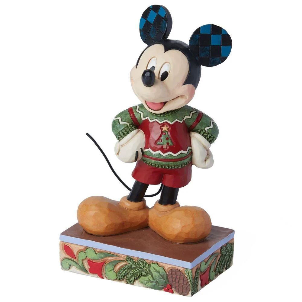 Jim Shore Disney Traditions - Mickey Christmas Sweater - Image 2