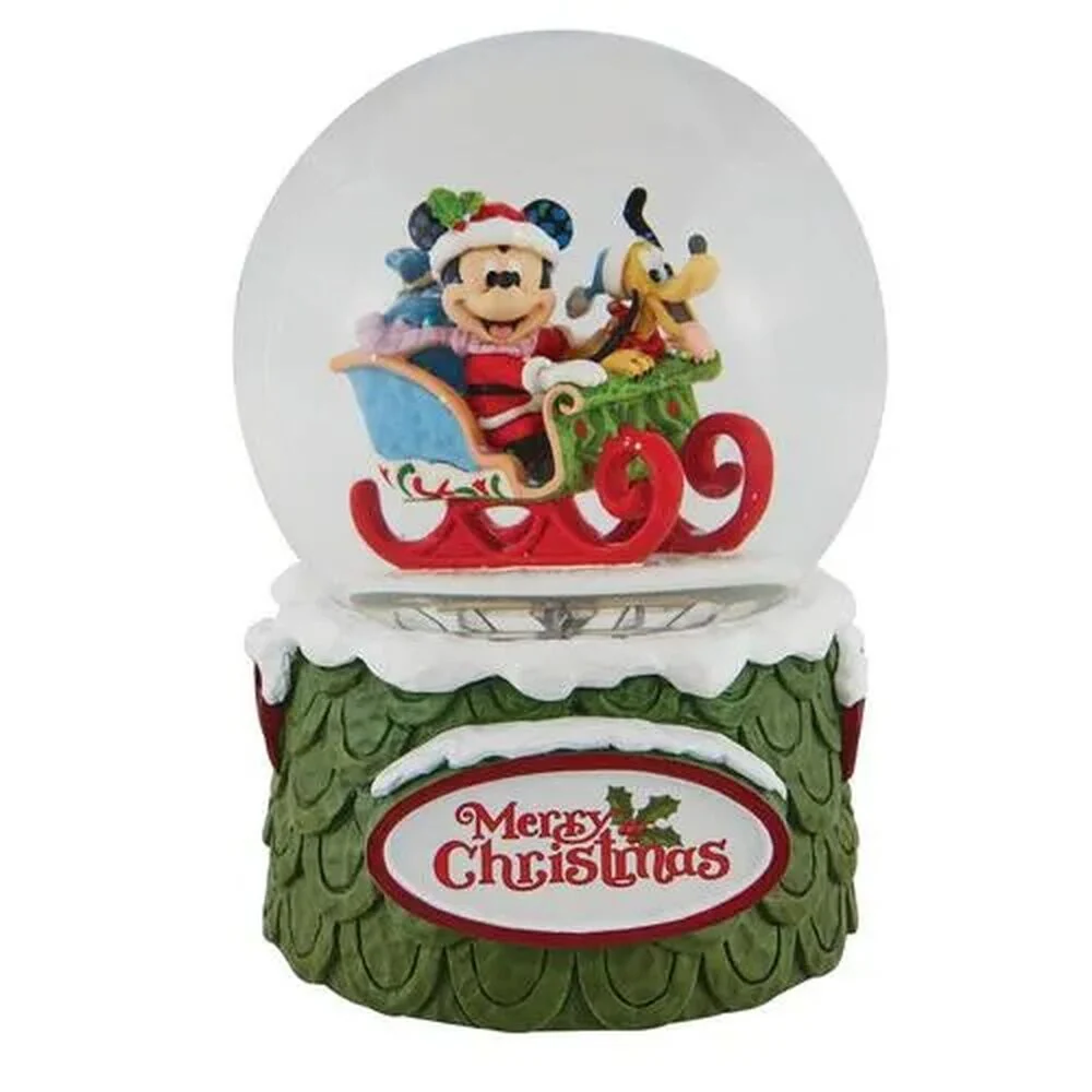 Jim Shore Disney Traditions - Mickey Mouse and Pluto Waterball