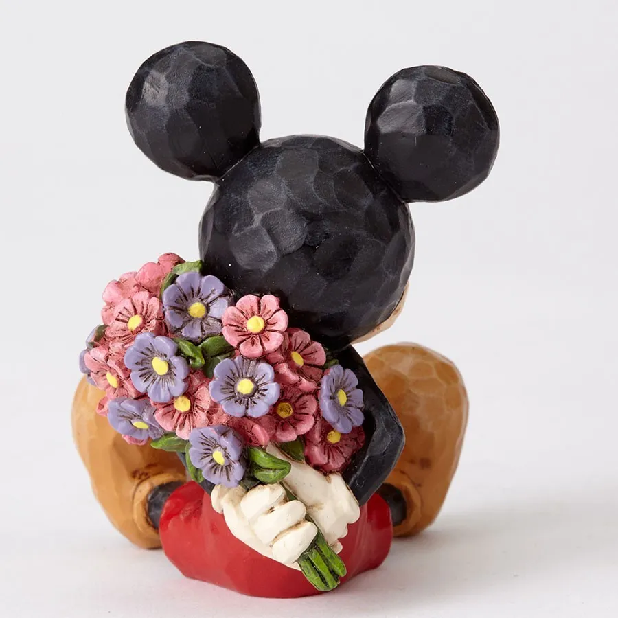 Jim Shore Disney Traditions - Mickey Mouse with Flowers Mini Figurine - Image 4