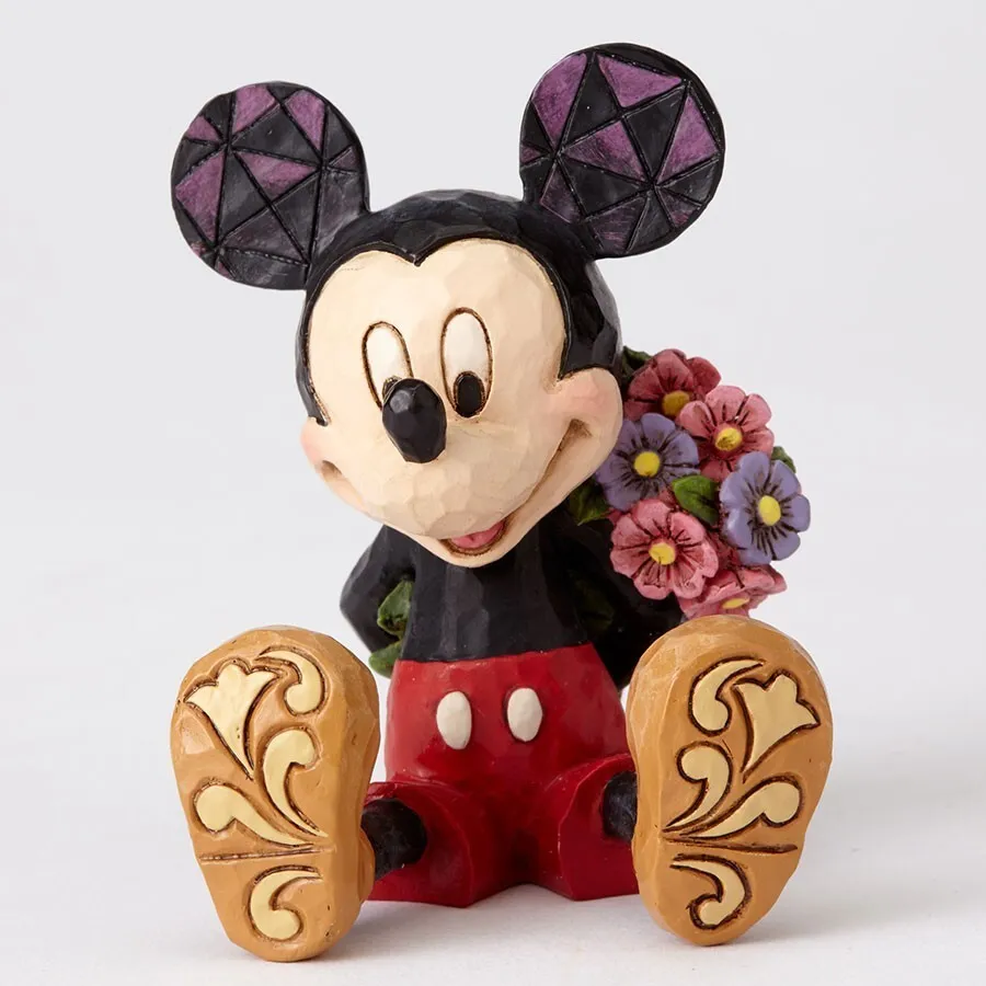 Jim Shore Disney Traditions - Mickey Mouse with Flowers Mini Figurine - Image 5