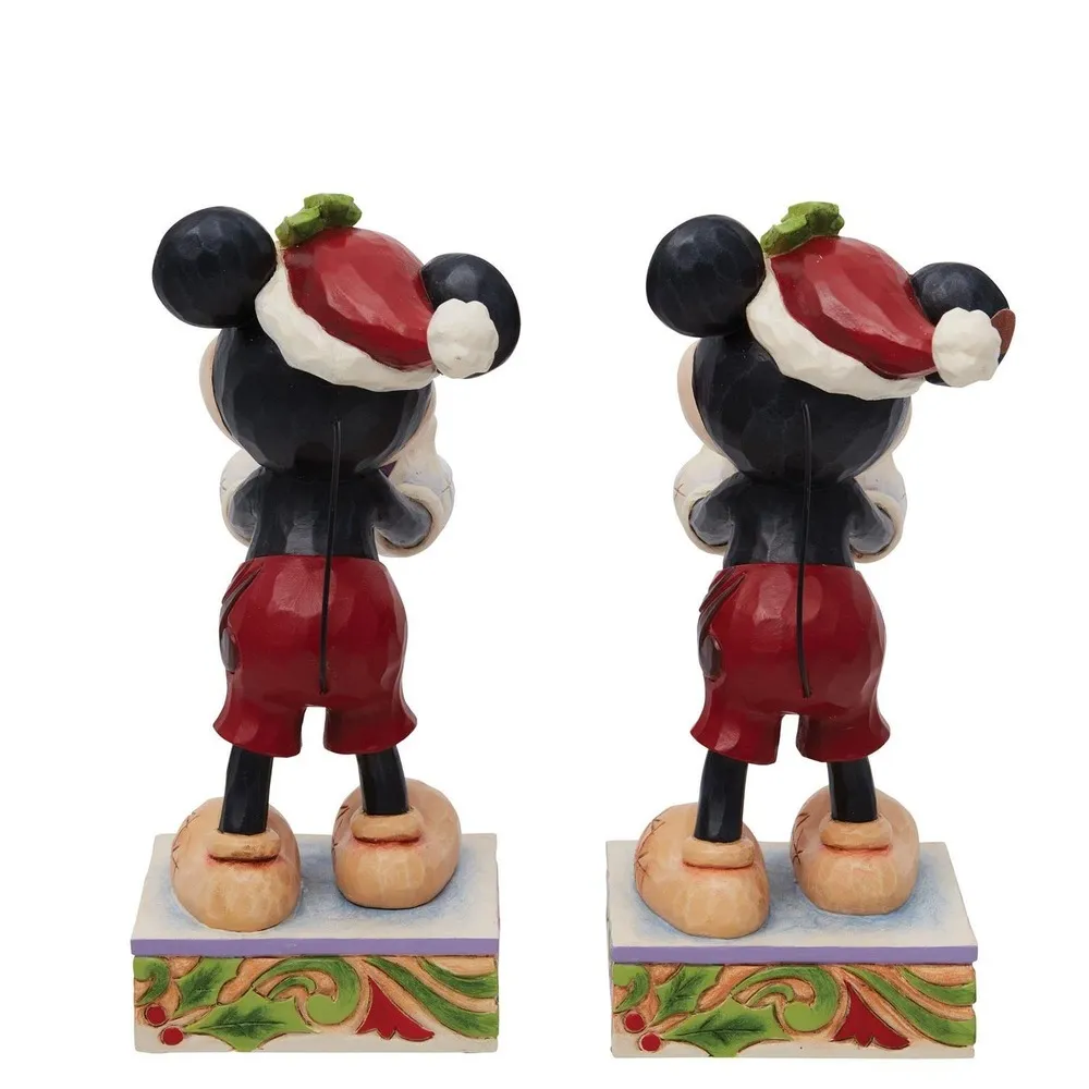Jim Shore Disney Traditions - Mickey Secret Santa Christmas Figurine - Image 3