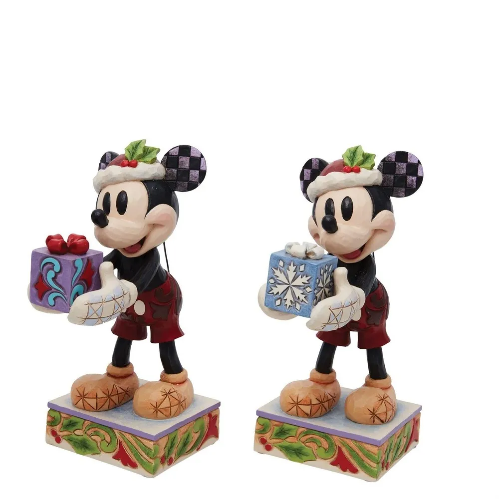 Jim Shore Disney Traditions - Mickey Secret Santa Christmas Figurine - Image 4